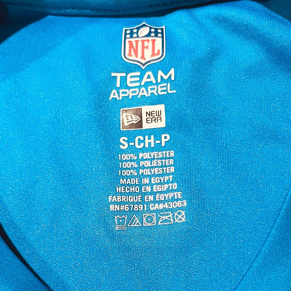 NFL New Era Team Apparel light Blue, yellow & white short sleeve t-shirt. SIZE S - Picture 5 of 10